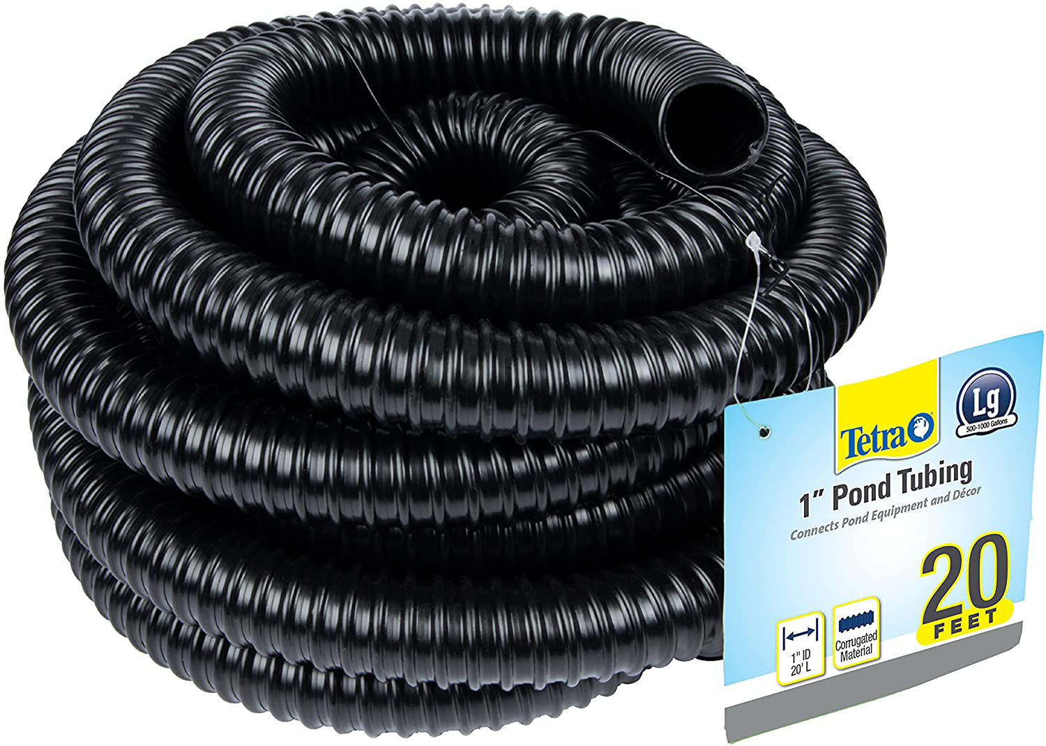 Tetra Pond Pond Tubing 1 Inch Diameter, 20 Feet Long, Connects Pond Components, Black (19736) Animals & Pet Supplies > Pet Supplies > Fish Supplies > Aquarium & Pond Tubing Tetra Pond   