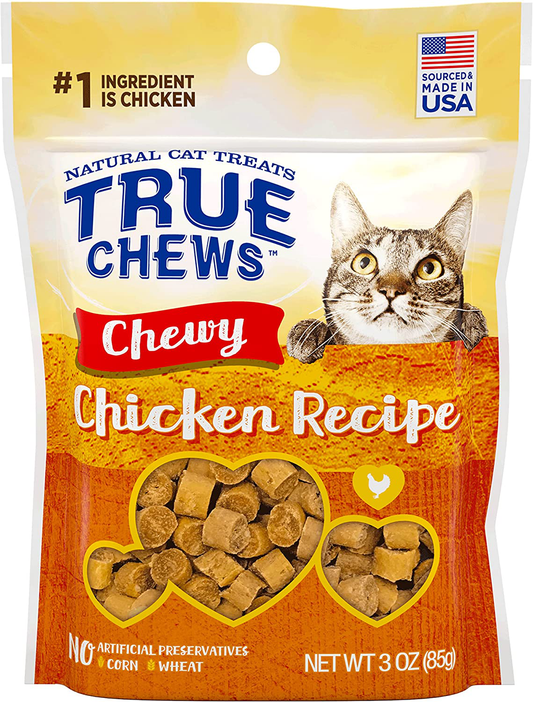 True Chews Natural Cat Treats Chicken Recipe, 3 Oz Animals & Pet Supplies > Pet Supplies > Cat Supplies > Cat Treats True Chews   