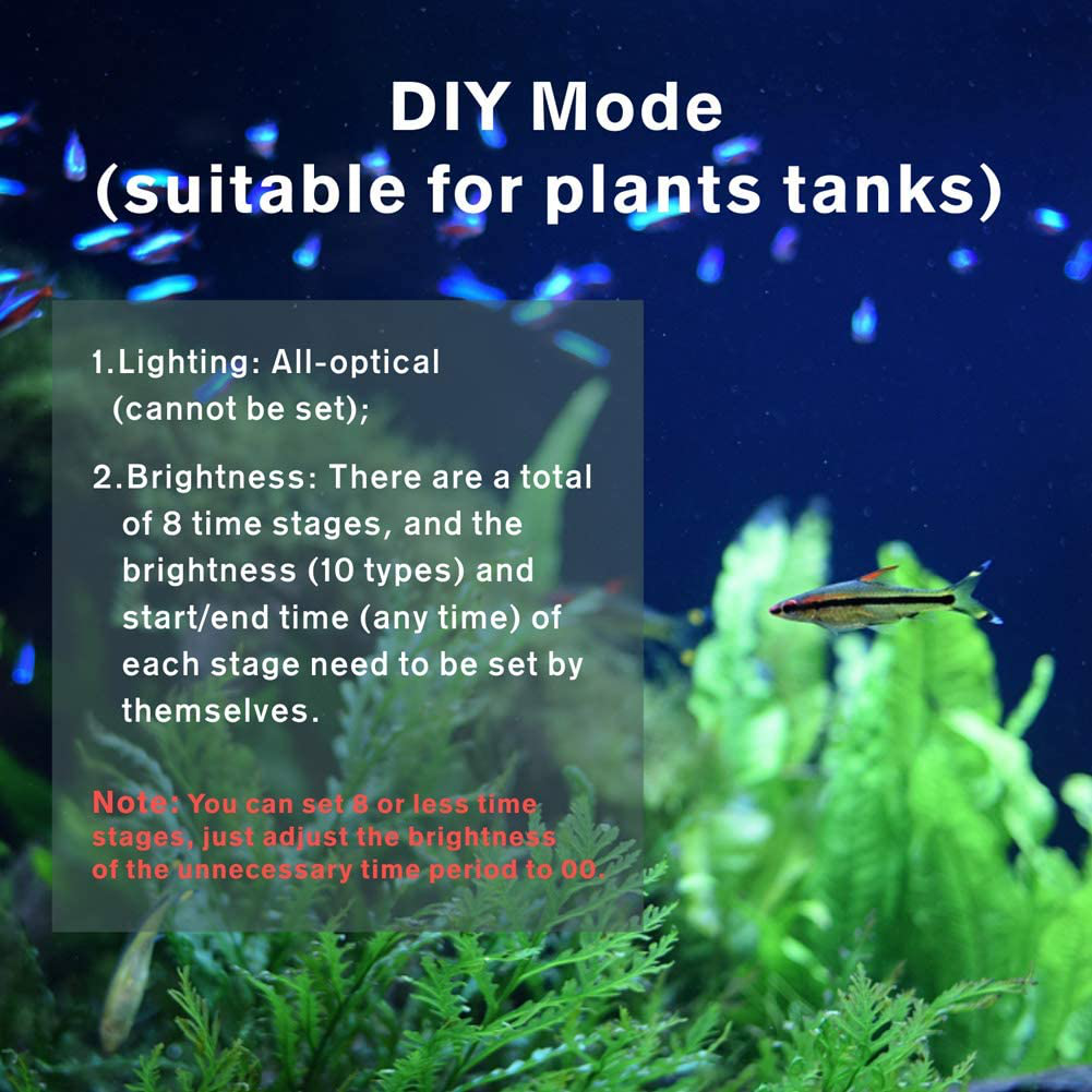 Hygger Aquarium Programmable LED Light, Full Spectrum Plant Fish Tank Light Extendable Brackets with LCD Setting Display, IP68 Waterproof, 7 Colors, 4 Modes for Novices Advanced Players Animals & Pet Supplies > Pet Supplies > Fish Supplies > Aquarium Lighting hygger   