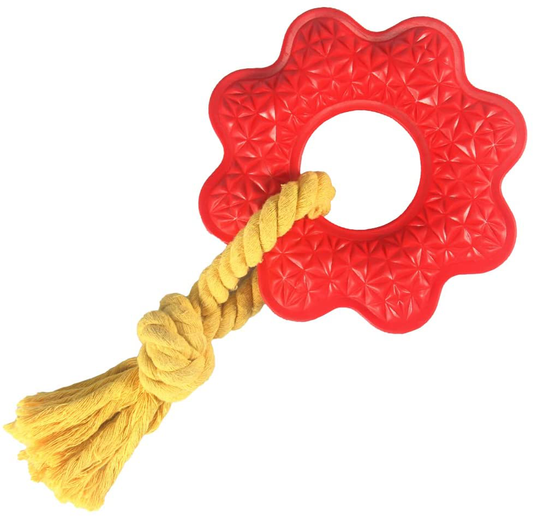 Dog Chew Toys for Puppy Small Medium Dogs Natural Rubber Tough Dog Toy with Ropes Durable Dog Toy Teeth Cleaning Christmas Dog Gifts Animals & Pet Supplies > Pet Supplies > Dog Supplies > Dog Toys Aoyom   