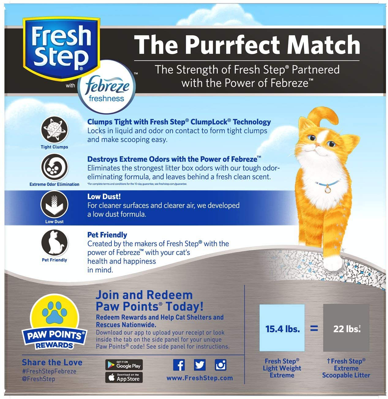 Fresh Step Lightweight Clumping Cat Litter - 15.4Lb Animals & Pet Supplies > Pet Supplies > Cat Supplies > Cat Litter Box Mats Fresh Step   