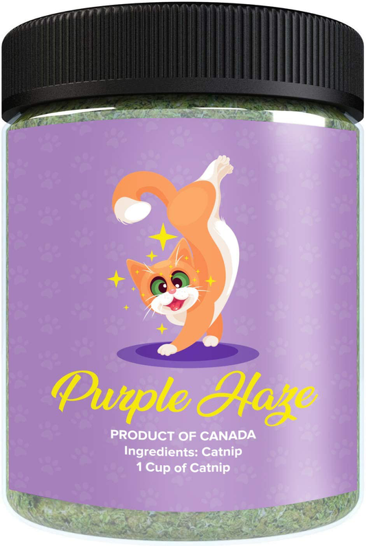 Purple Haze Catnip, Premium Blend Safe for Cats, Infused with Maximum Potency Your Kitty Is Sure to Go Crazy For Animals & Pet Supplies > Pet Supplies > Cat Supplies > Cat Treats Purple Haze   