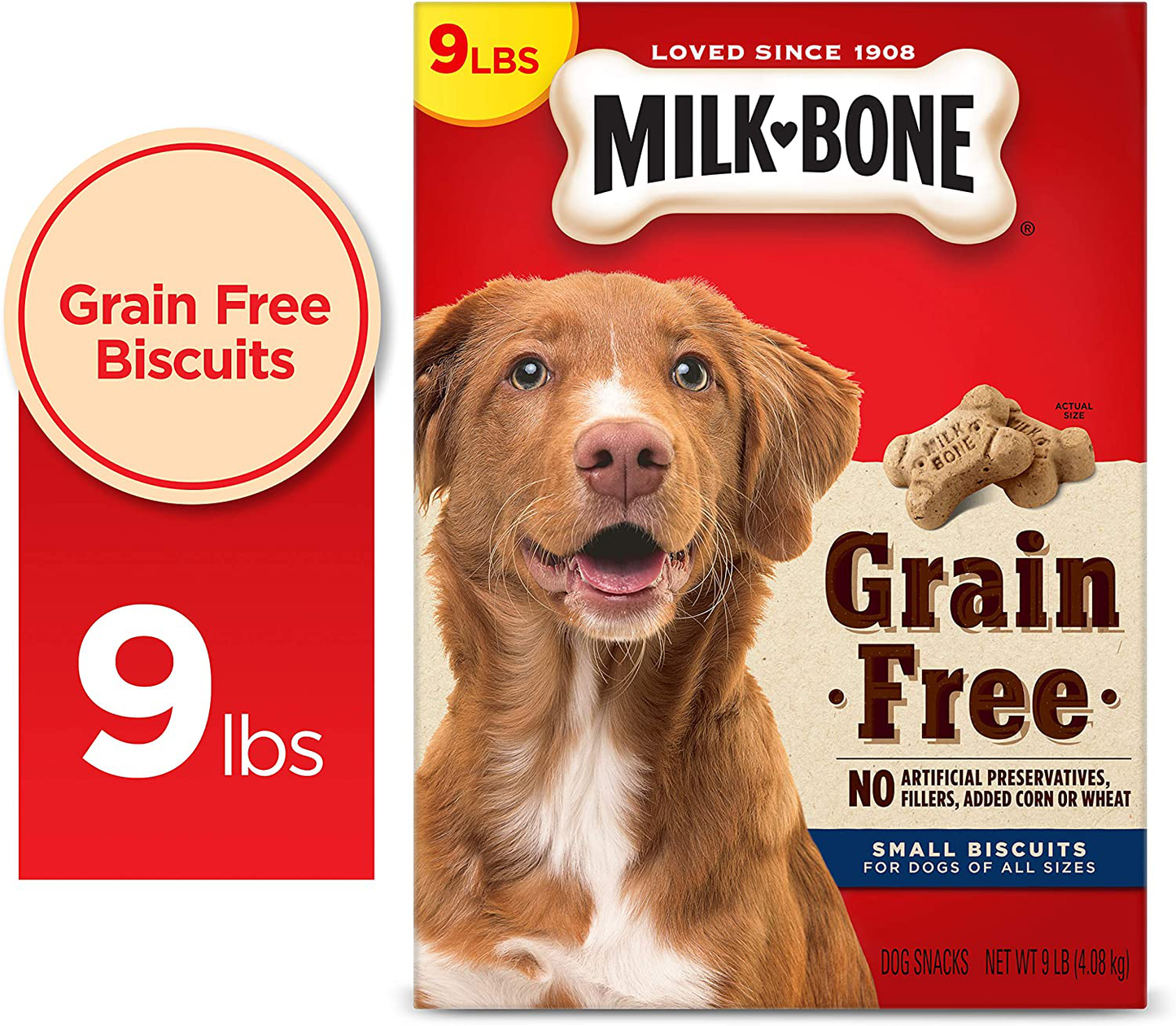 Milk-Bone Grain Free Dog Biscuits, Small Size Animals & Pet Supplies > Pet Supplies > Small Animal Supplies > Small Animal Treats Milk-Bone   