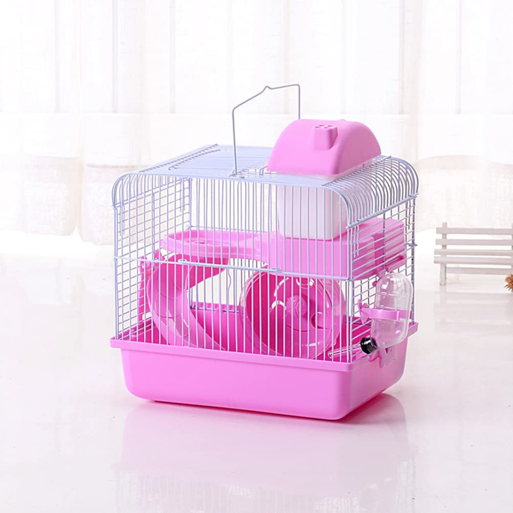 VOSAREA Hamster Cage Gerbil Haven Habitat Small Animal Cage Includes Play Slide Exercise Wheel Hamster Hide- Out Water Bottle (Light Blue) Animals & Pet Supplies > Pet Supplies > Small Animal Supplies > Small Animal Habitats & Cages VOSAREA   