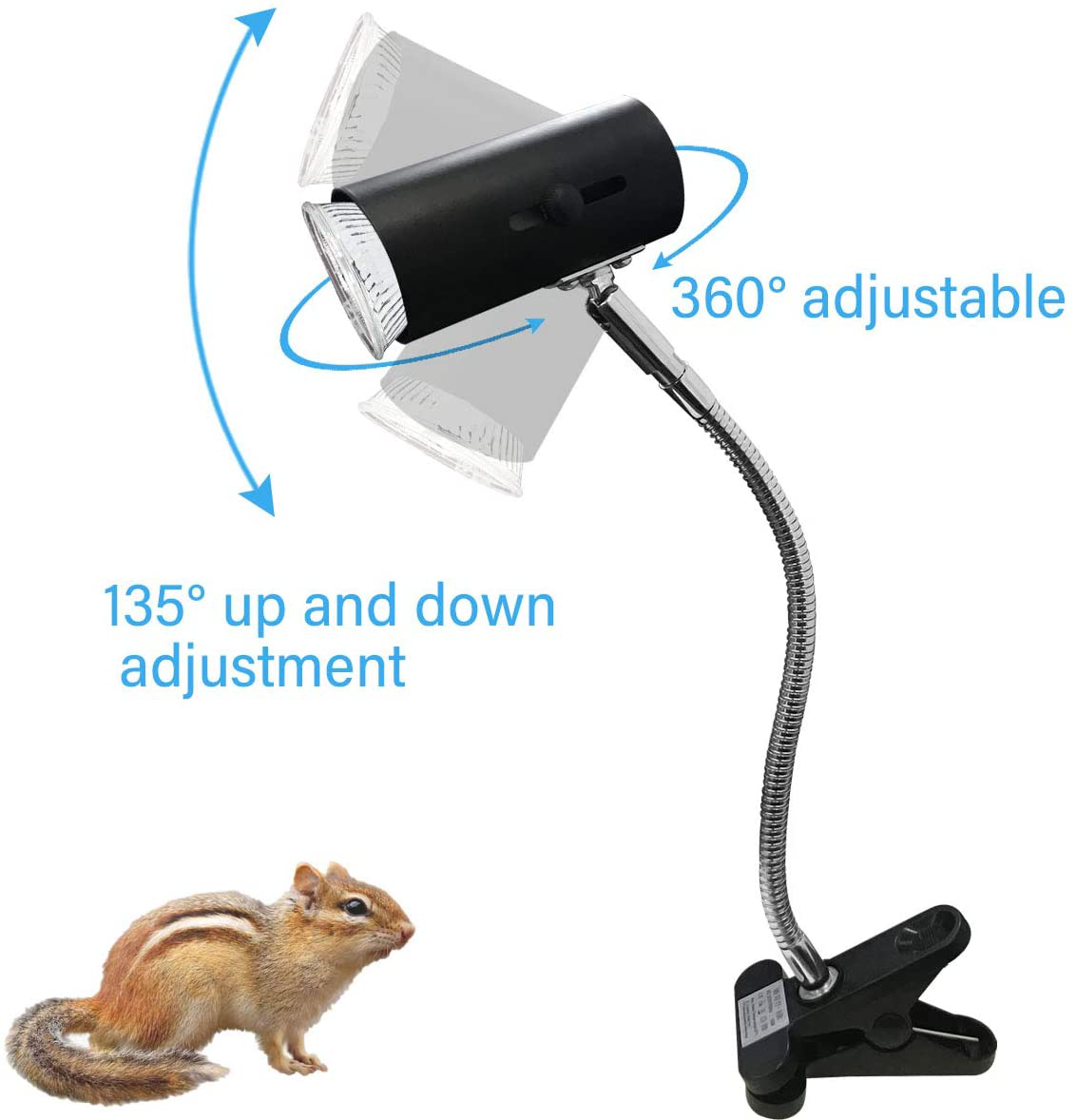 Gabraden Reptile Pet Coop Heater 50W Safer than Brooder Lamps Used for Rabbits, Chickens, Hamsters and Other Small Animals (Black) Animals & Pet Supplies > Pet Supplies > Reptile & Amphibian Supplies > Reptile & Amphibian Habitat Heating & Lighting GABraden   