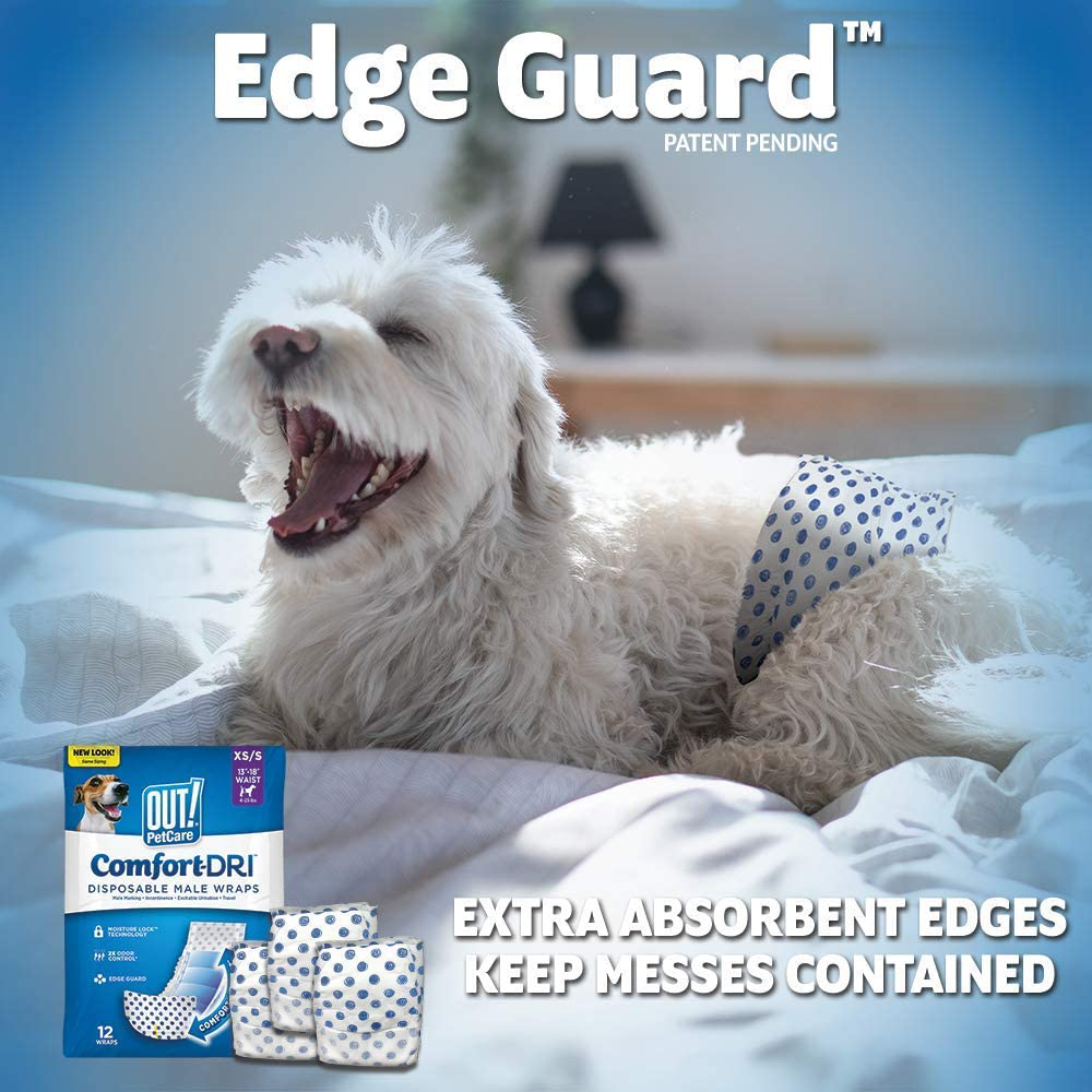 Out! Pet Care Disposable Male Dog Diapers Animals & Pet Supplies > Pet Supplies > Dog Supplies > Dog Diaper Pads & Liners OUT!   
