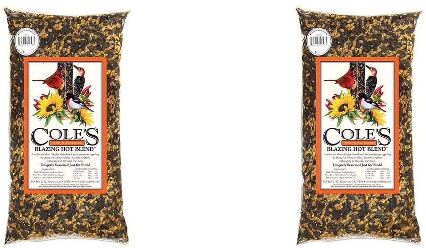 Cole'S BH10 Blazing Hot Blend Bird Seed, 10-Pound Animals & Pet Supplies > Pet Supplies > Bird Supplies > Bird Food Cole's Wild Bird Products Two Pack  