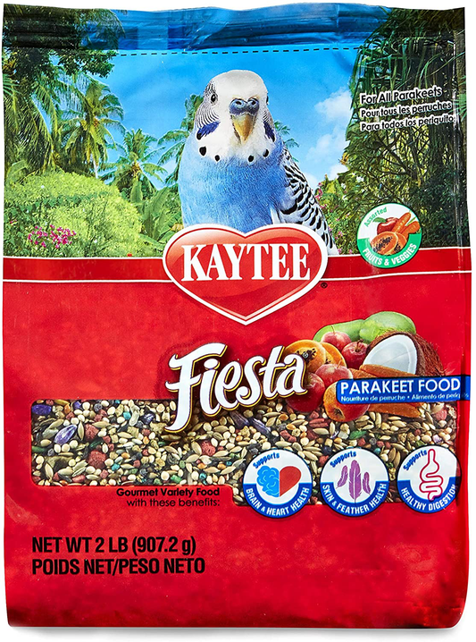Kaytee Fiesta Parakeet Food Animals & Pet Supplies > Pet Supplies > Bird Supplies > Bird Treats Kaytee Standard Packaging 2 Pound (Pack of 1) 