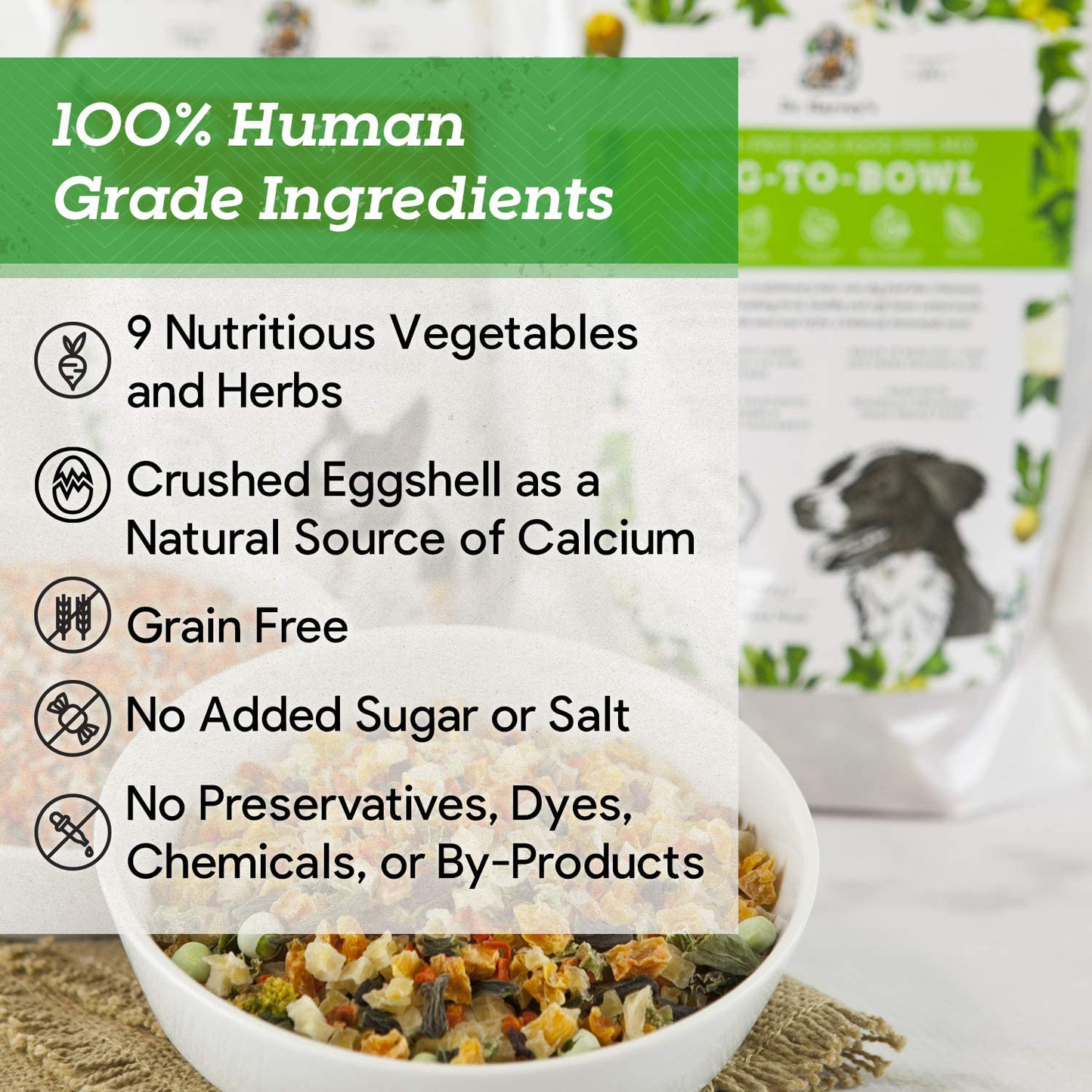 Dr. Harvey'S Veg-To-Bowl Dog Food, Human Grade Dehydrated Base Mix for Dogs, Grain Free Holistic Mix Animals & Pet Supplies > Pet Supplies > Bird Supplies > Bird Treats Dr. Harvey's   