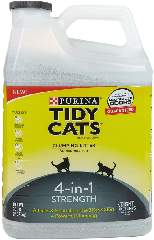 Purina Tidy Cats 4-In-1 Strength Clumping Cat Litter - 20 Lb. Jug Animals & Pet Supplies > Pet Supplies > Cat Supplies > Cat Litter Purina Tidy Cats   