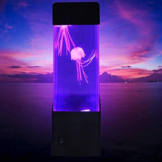 Mayfair Jellyfish Ocean Mood Led Light Lamp Motion Night Lighting Effects Lamp Color Changing for Aquarium Tank Living Room Bedside Table Office Desk Desktop Home Decor Perfect Modern Design Gift Item Animals & Pet Supplies > Pet Supplies > Fish Supplies > Aquarium Lighting Generic   