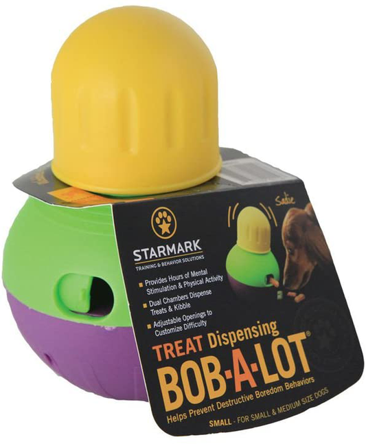 Starmark Bob-A-Lot Interactive Dog Toy Animals & Pet Supplies > Pet Supplies > Dog Supplies > Dog Toys Starmark 1 Small 