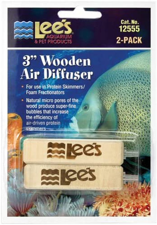 Lee'S Wooden Air Diffuser, 3-Inch, 2-Pack Animals & Pet Supplies > Pet Supplies > Fish Supplies > Aquarium Air Stones & Diffusers Lee's   