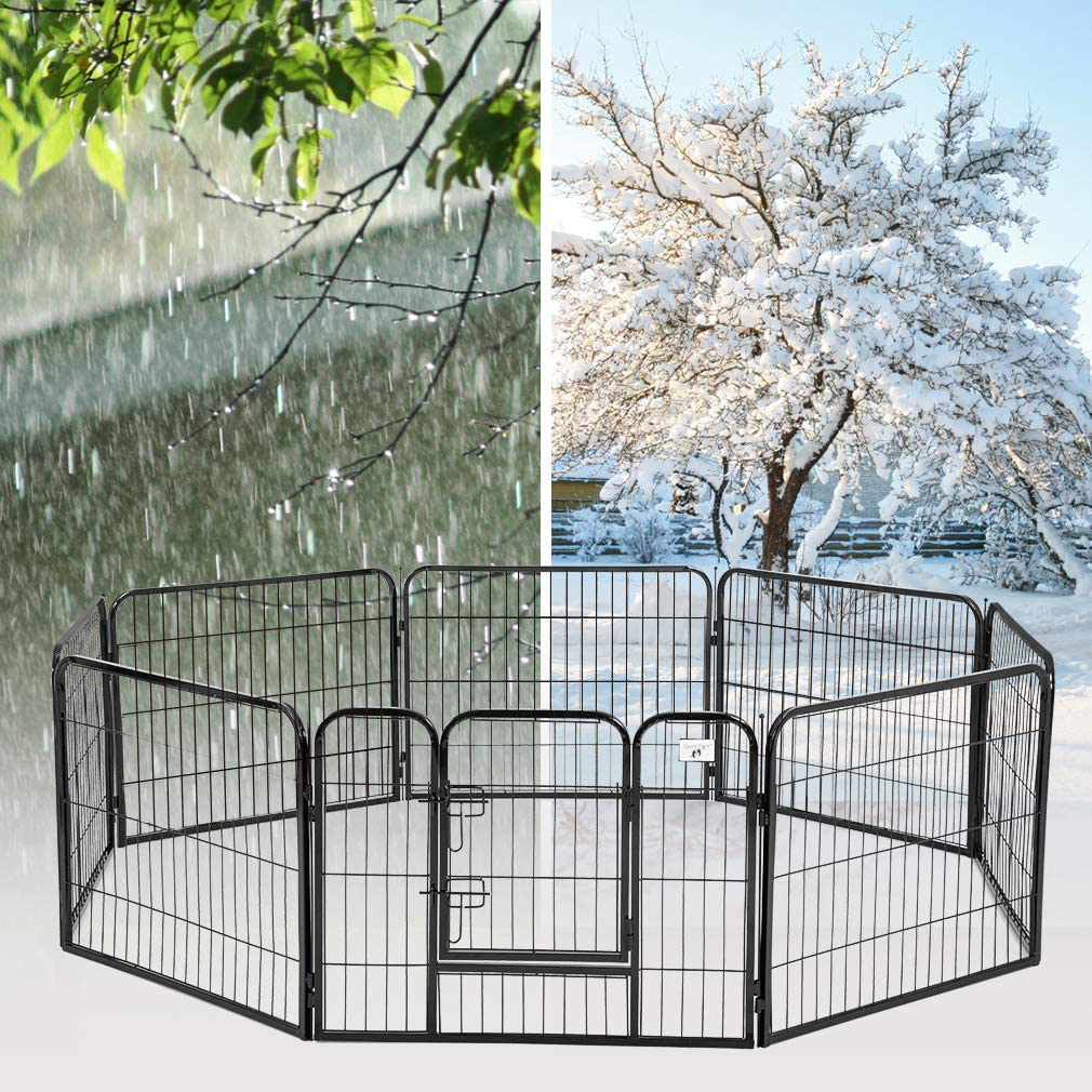 Dog Playpen 8/16/24/32 Panels Heavy Duty Dog Pen 40" Height X 32" Width Dog Exercise Pen Cat Fence with Doors for Large Dogs,Outdoor/Indoor,Rv, Camping, Yard Animals & Pet Supplies > Pet Supplies > Dog Supplies > Dog Kennels & Runs BestPet   