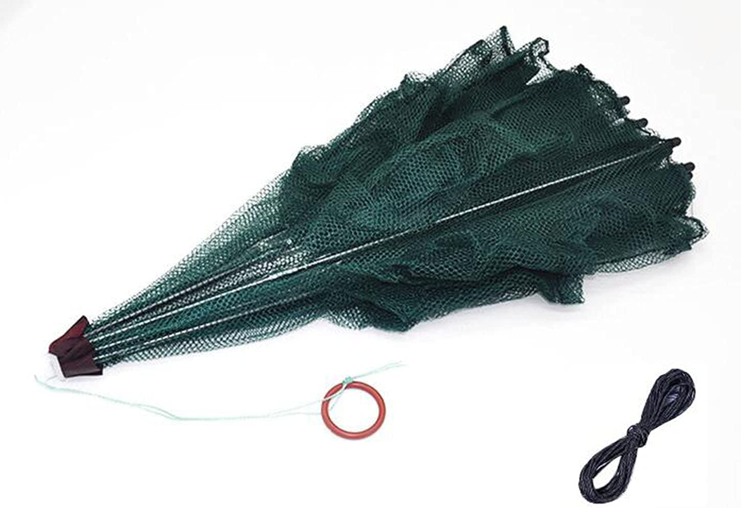 Crawfish Trap，Crab Fish Trap,Umbrella Foldable Magic Fishing Bait Trap for Catching Small Bait Fish Eels Crab Lobster Minnows Shrimp with 18 Feets Nylon Rope 2 Pack Animals & Pet Supplies > Pet Supplies > Fish Supplies > Aquarium Fish Nets PuDong   