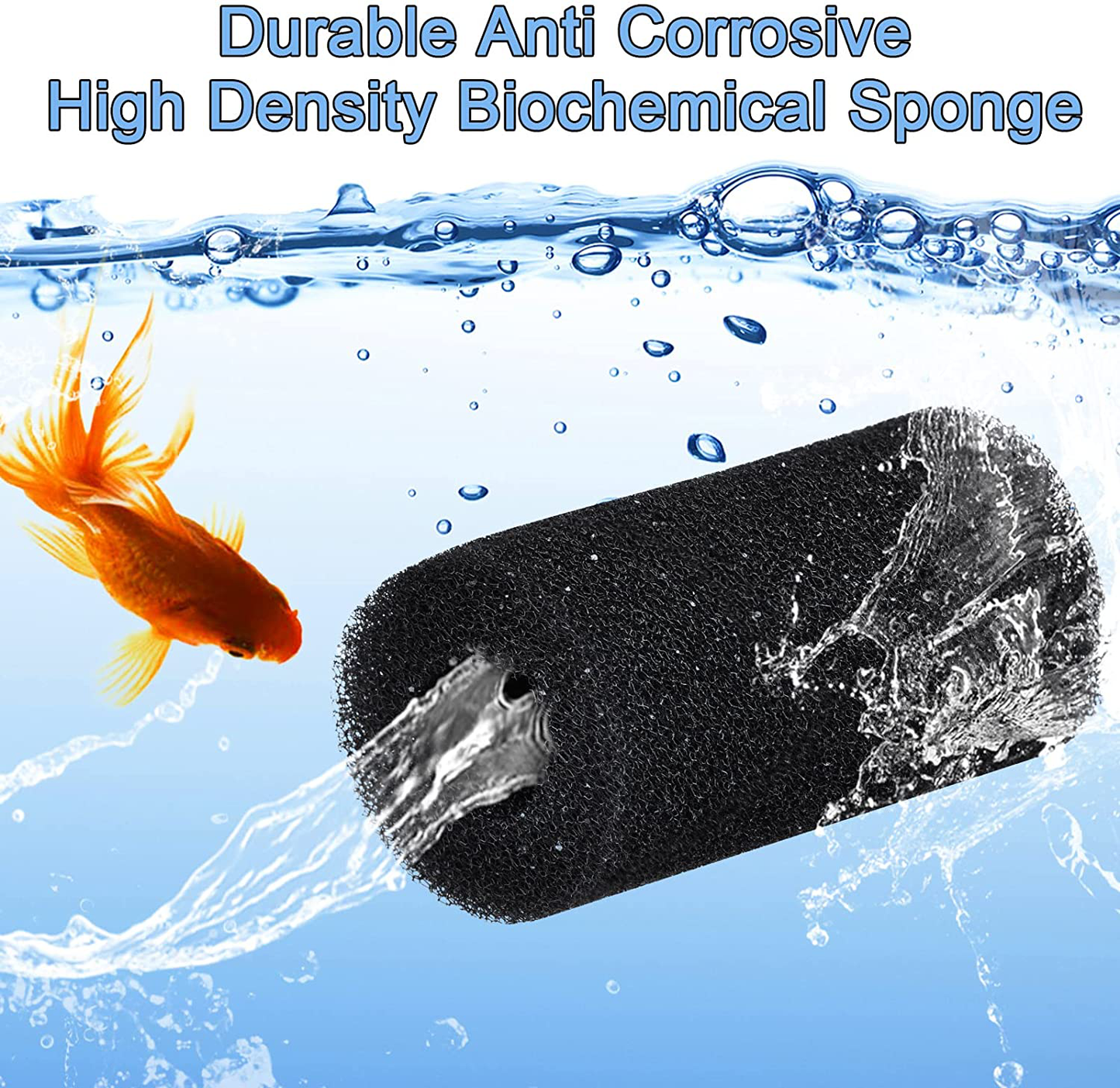 WEAVERBIRD 4PCS Pre-Filter Foam Sponge Roll Aquarium Filter Intake Cover for Aquarium Fish Tank Animals & Pet Supplies > Pet Supplies > Fish Supplies > Aquarium Filters WEAVERBIRD   