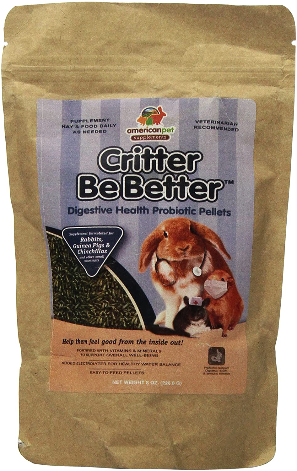 Cbb Digestive Health Yellow Pellet Animals & Pet Supplies > Pet Supplies > Small Animal Supplies > Small Animal Food American Pet Diner 8-Ounce  