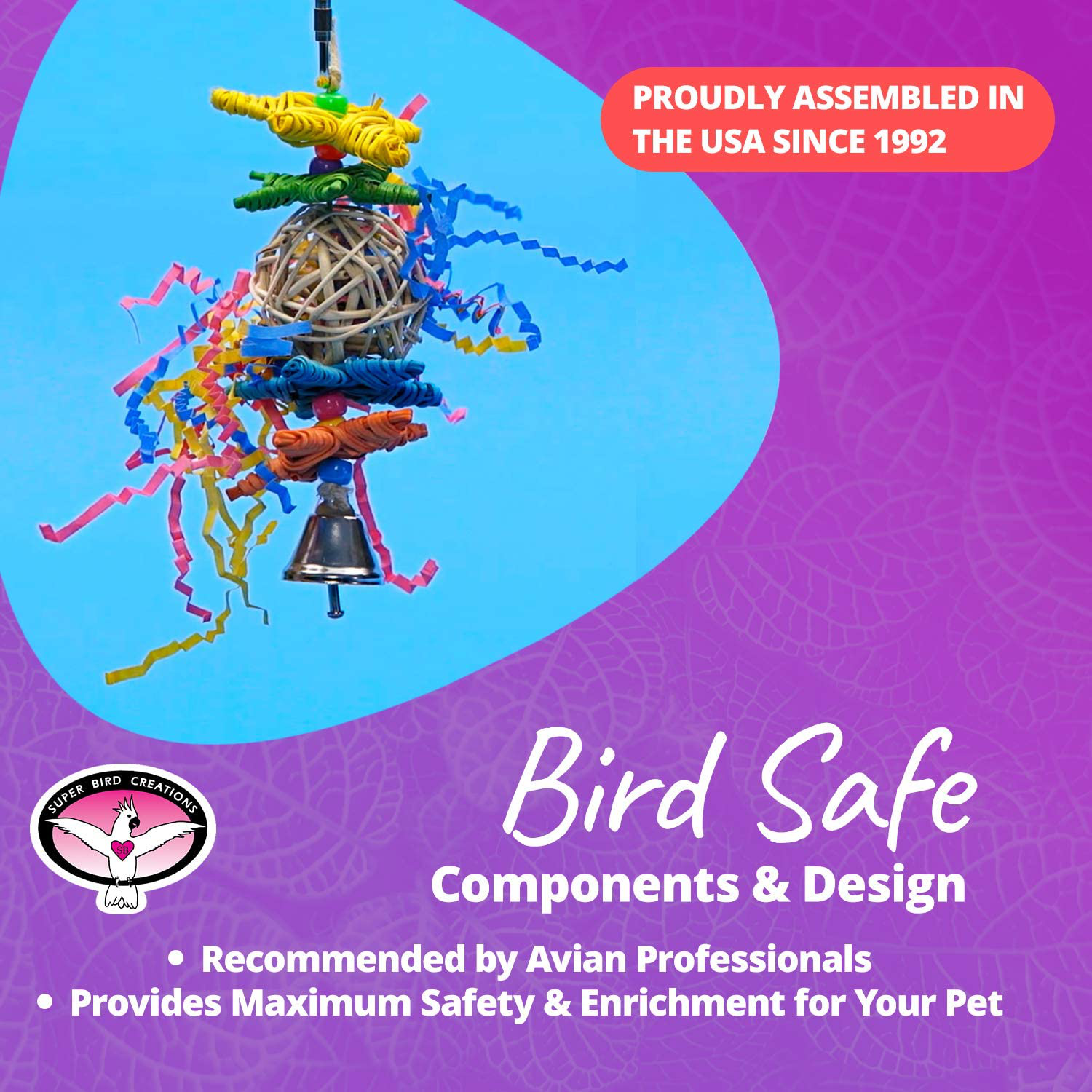 Super Bird Creations SB541 Crinkle Crinkle Little Star,Varies Animals & Pet Supplies > Pet Supplies > Bird Supplies > Bird Cage Accessories Super Bird Creations   