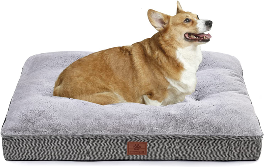 Dog Bed for Large Dogs and Medium Dogs.One Dog Bed +One Dog Bed Cover.Dog Crate Bed,Dog Mat with Waterproof Urine Proof Liner.Luxury and Super Soft Dog Bed. Grey. Windracing Pet Bed Animals & Pet Supplies > Pet Supplies > Dog Supplies > Dog Beds WINDRACING   