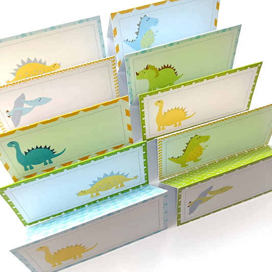 Dinosaur Place Tent Cards - Boy Girl Birthday Baby Shower Party Supplies - Set of 12 Animals & Pet Supplies > Pet Supplies > Small Animal Supplies > Small Animal Food Adore By Nat   