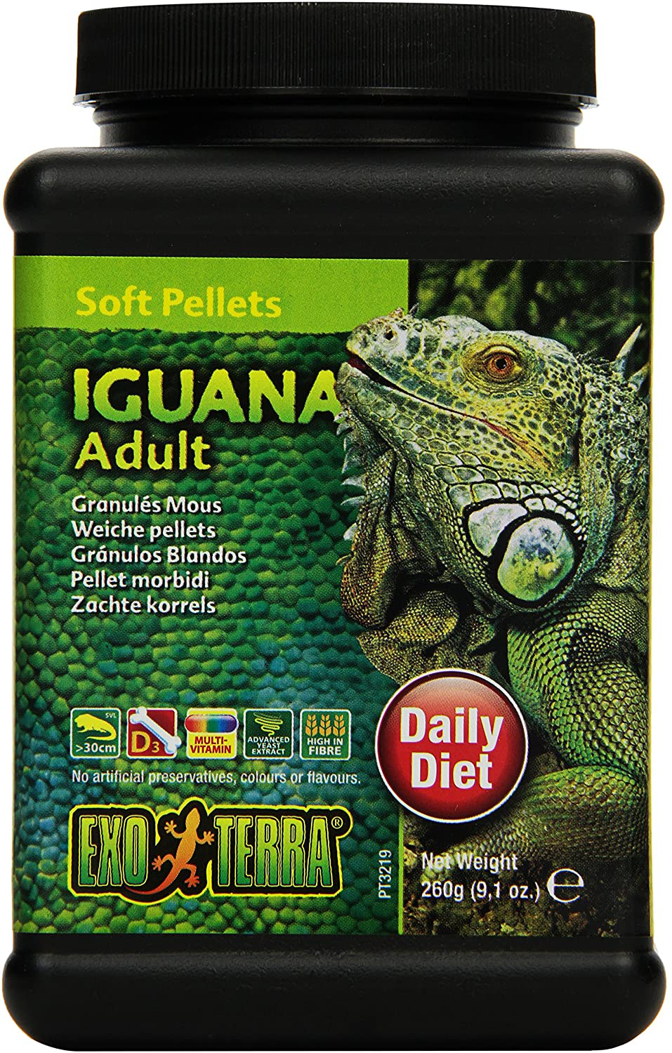Exo Terra Pellets Iguana Soft Food, Reptile Food Animals & Pet Supplies > Pet Supplies > Reptile & Amphibian Supplies > Reptile & Amphibian Substrates Exo Terra Adult 9.1 Ounce (Pack of 1) 