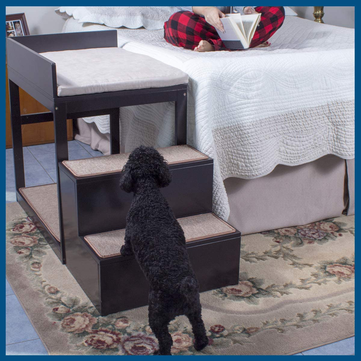 Penn-Plax Buddy Bunk - Multi-Level Bed and Step System for Dogs and Cats