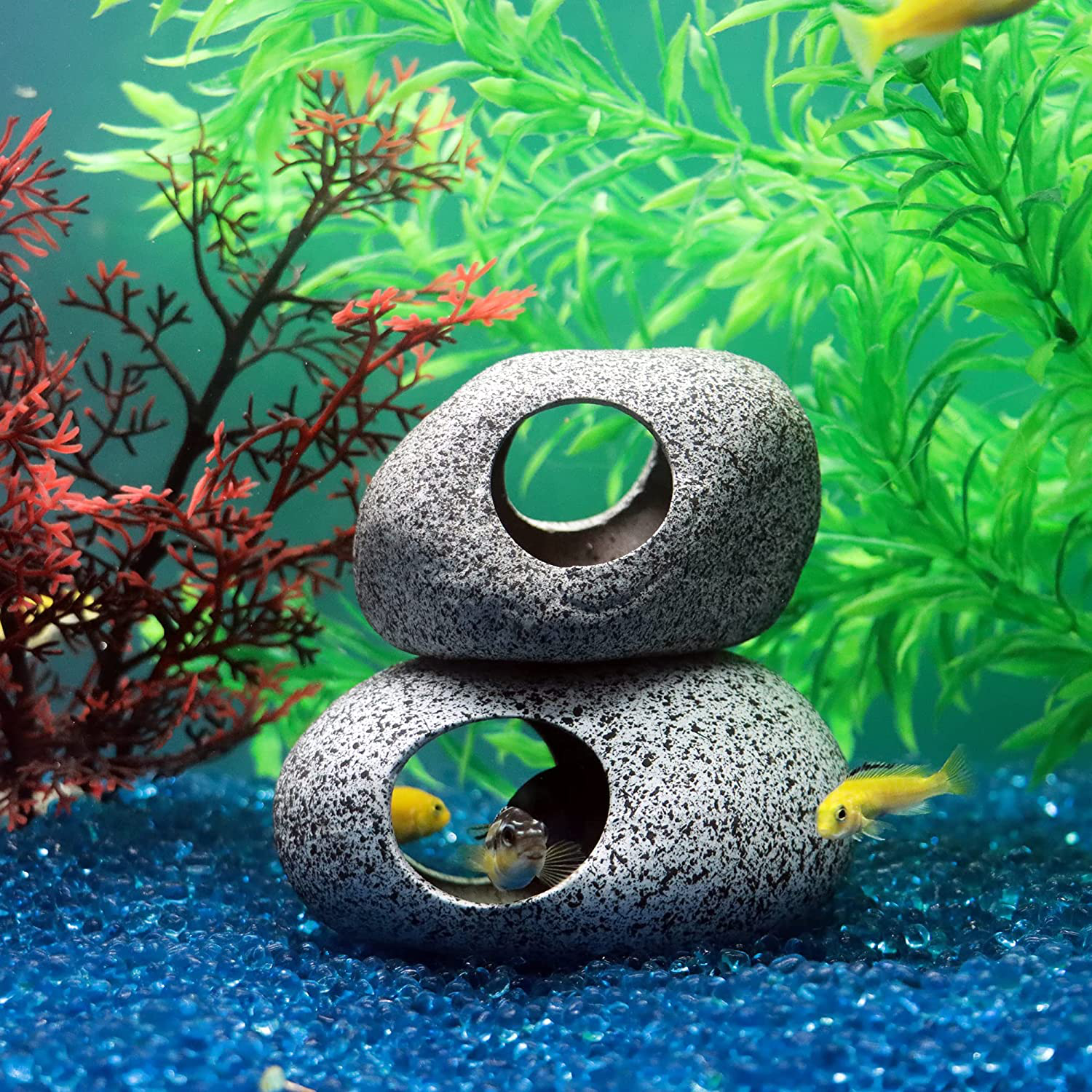 Ceramic fish shop tank decorations