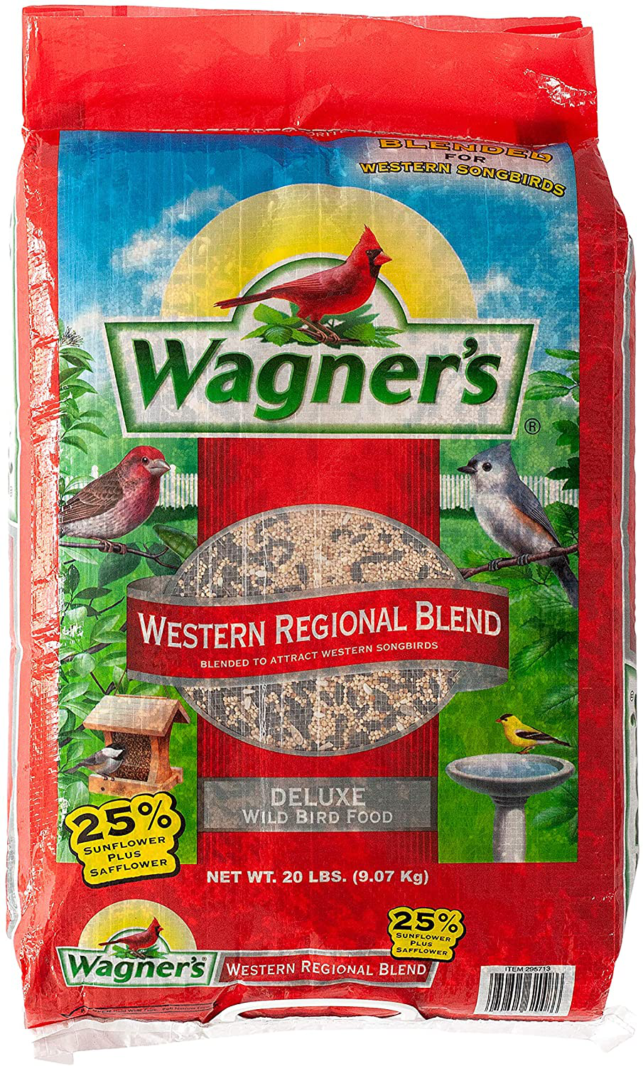 Wagner'S 62008 Western Regional Blend Wild Bird Food, 20-Pound Bag Animals & Pet Supplies > Pet Supplies > Bird Supplies > Bird Food Wagner's   