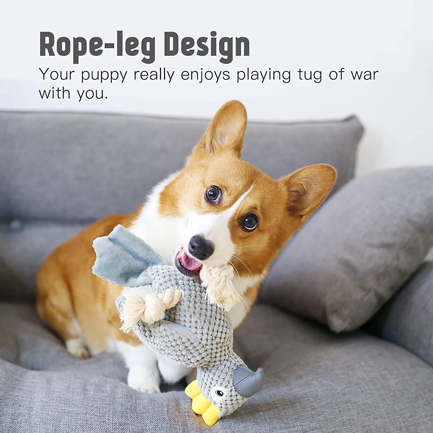 Dog Toys for Small Dog, Plush Interactive Dog Squeak Toy for Puppies, Durable Dog Chew Toy with Stuffed and Crinkle Paper to Clean Teeth for Medium Dogs Animals & Pet Supplies > Pet Supplies > Dog Supplies > Dog Toys Pefent   