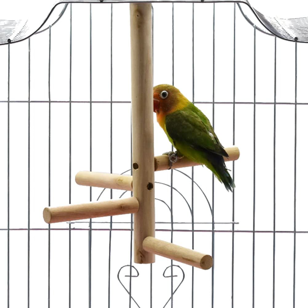 Bonaweite Bird Stand for Cage Parrot Perch Climbing Tree Toy Birdcage Decor Wood Laddered Platform Play Gym Stand Playstand Exercise Training Toys for Small Medium Conures Cockatiels Parrotlets Finch Animals & Pet Supplies > Pet Supplies > Bird Supplies > Bird Gyms & Playstands Bonaweite   