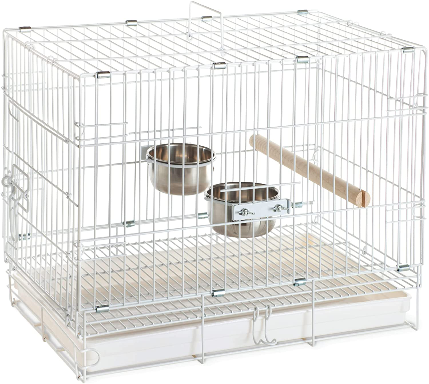 Prevue Hendryx Travel Bird Cage 1305 White, 20-Inch by 12-1/2-Inch by 15-1/2-Inch Animals & Pet Supplies > Pet Supplies > Bird Supplies > Bird Cages & Stands Prevue Hendryx   