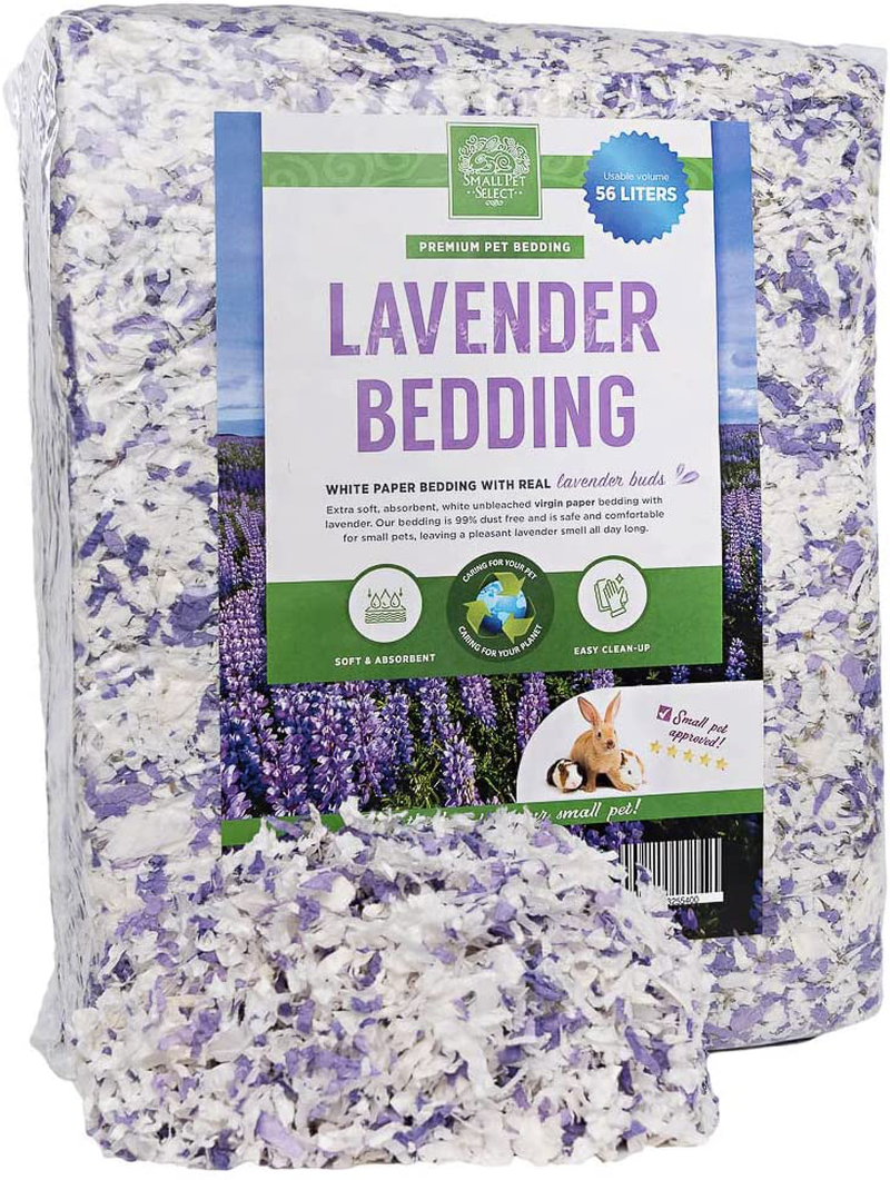 Small Pet Select- White Paper Bedding with Real Natural Lavender. Rabbits, Guinea Pigs, and Other Small Animals Animals & Pet Supplies > Pet Supplies > Small Animal Supplies > Small Animal Bedding Small Pet Select   