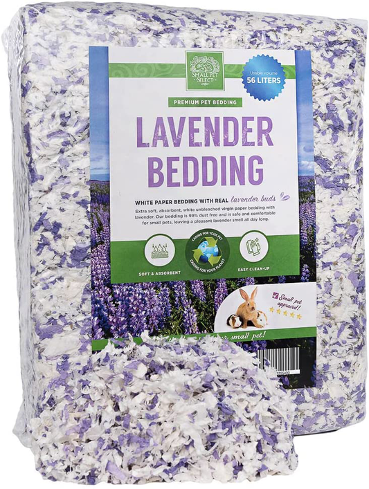 Small Pet Select- White Paper Bedding with Real Natural Lavender. Rabbits, Guinea Pigs, and Other Small Animals Animals & Pet Supplies > Pet Supplies > Small Animal Supplies > Small Animal Bedding Small Pet Select   