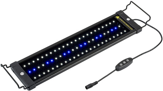 NICREW Classicled Aquarium Light, Fish Tank Light with Extendable Brackets, White and Blue Leds
