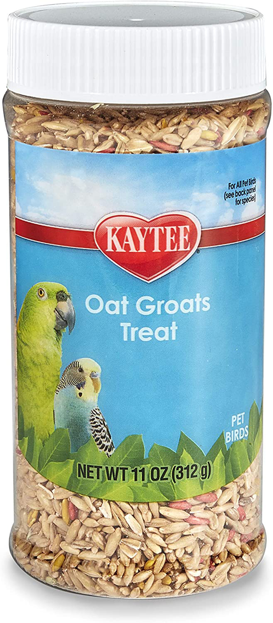 Kaytee Oat Groats Treat Jar for Pet Birds Animals & Pet Supplies > Pet Supplies > Bird Supplies > Bird Treats Kaytee   