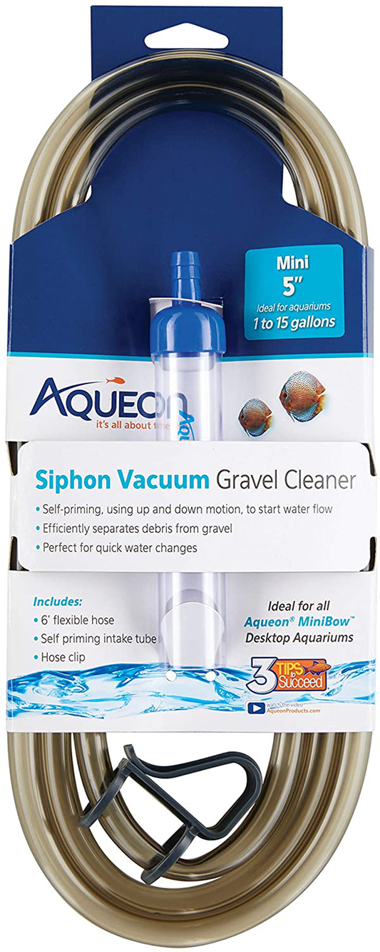 Aqueon Siphon Vacuum Gravel Cleaner Mini - 5 Inches