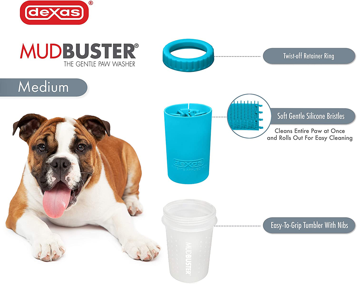Dexas Mudbuster Portable Dog Paw Washer/ Paw Cleaner Animals & Pet Supplies > Pet Supplies > Dog Supplies > Dog Treadmills Dexas   
