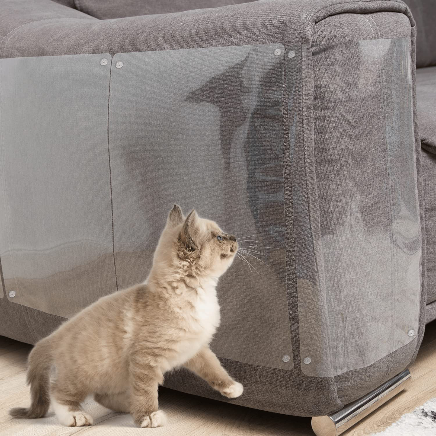 Cat Furniture Protector - 10 Pack - anti Cat Scratch Furniture Protector, Furniture Protectors from Cats, Cat Scratch Deterrent, Cat Couch Guard Protector, Couch Corner Protectors for Cats Scratching