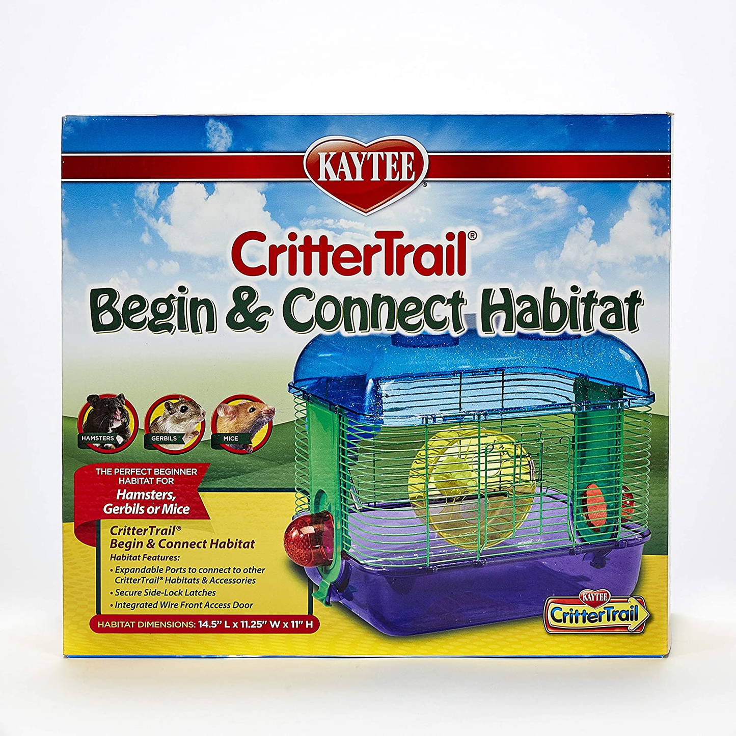 Kaytee Critter Trail Begin and Connect Habitat for Hamsters,Multicolor,Small Animals & Pet Supplies > Pet Supplies > Small Animal Supplies > Small Animal Habitats & Cages Kaytee   