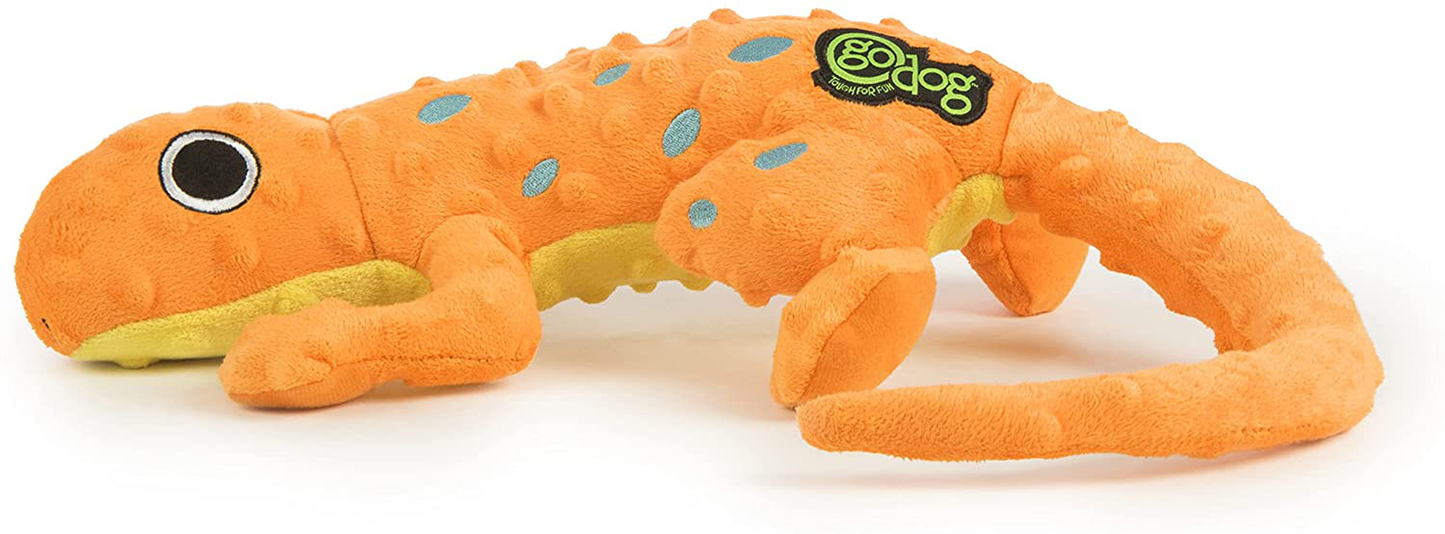 Godog Amphibianz Gecko Squeaker Dog Toy, Soft & Durable Plush, Chew Resistant & Tough Reinforced Seams, Large Animals & Pet Supplies > Pet Supplies > Dog Supplies > Dog Toys goDog   