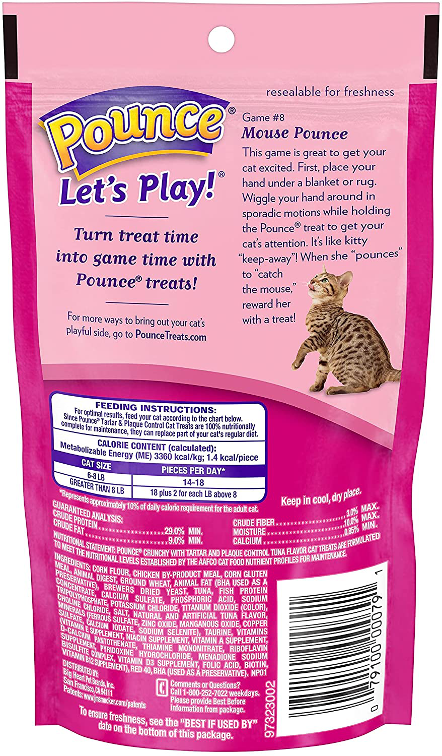 Pounce Tartar Control Crunchy Tuna Flavor Cat Treats, 2.1-Ounce (Pack of 12) Animals & Pet Supplies > Pet Supplies > Cat Supplies > Cat Treats Pounce   