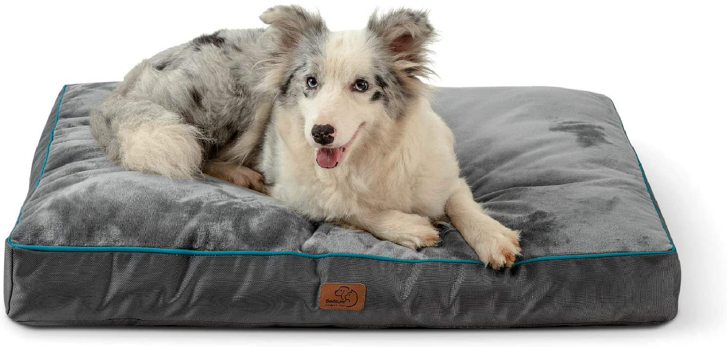Bedsure Waterproof Dog Beds for Large Dogs - Large Dog Bed with Washable Cover, Pet Bed Mat Pillows for Medium, Extra Large Dogs Animals & Pet Supplies > Pet Supplies > Dog Supplies > Dog Beds Bedsure Comfy Pet   