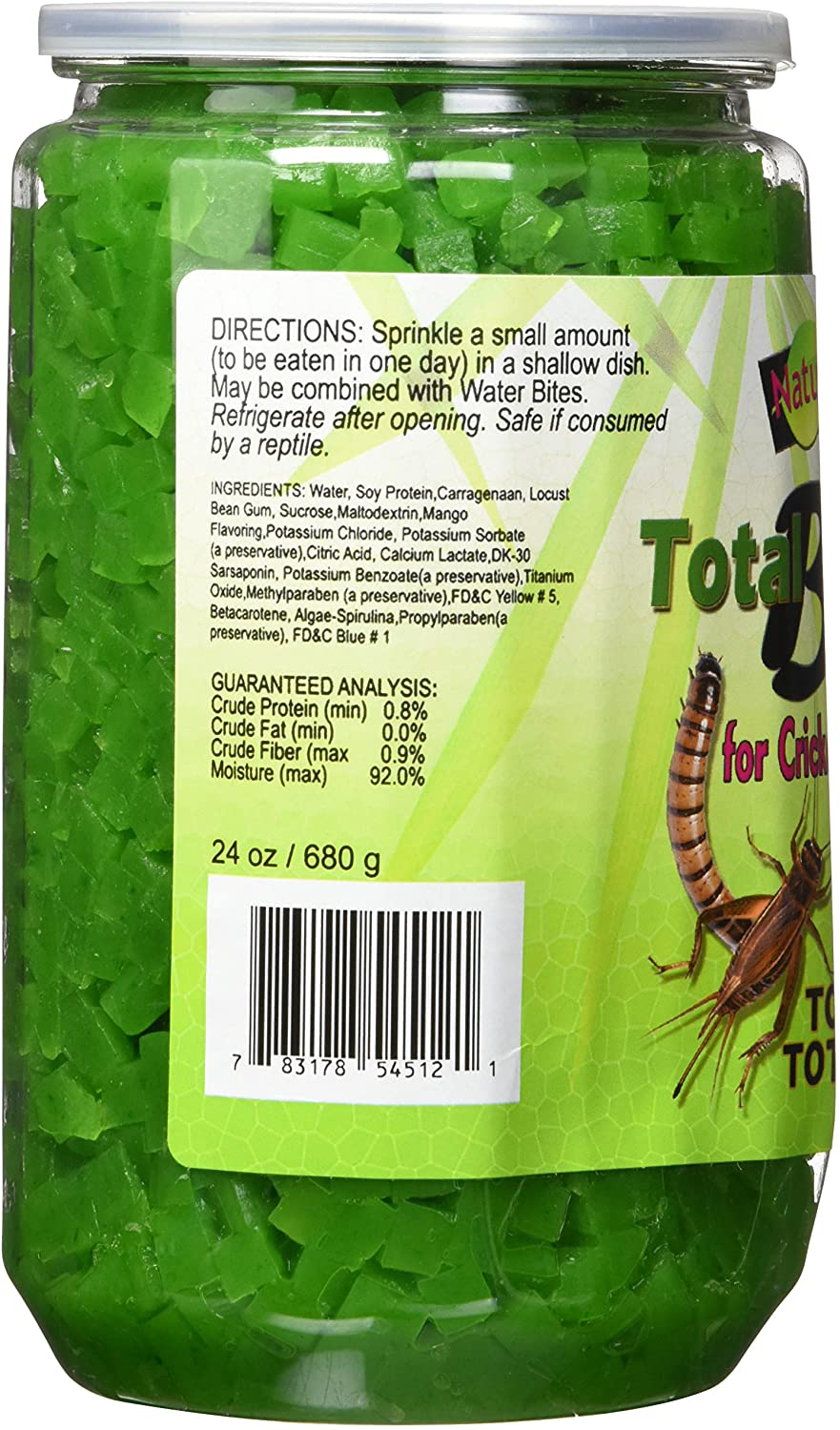 Nature Zone Total Bites for Crickets & Feeder Insects, Soft Moist Food, 24-Ounce Animals & Pet Supplies > Pet Supplies > Reptile & Amphibian Supplies > Reptile & Amphibian Food Nature Zone   