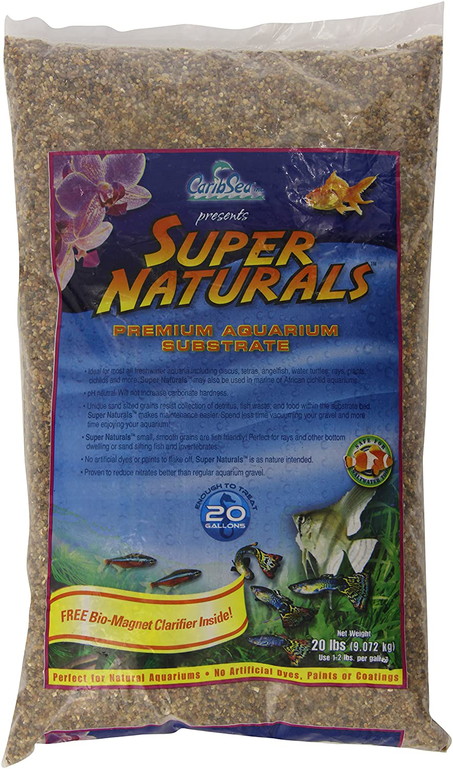 Carib Sea Supernaturals Peace River 20LB Animals & Pet Supplies > Pet Supplies > Fish Supplies > Aquarium Gravel & Substrates Carib Sea   