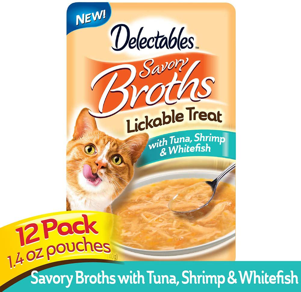 Hartz Delectables Savory Broths Lickable Wet Cat Treats for Adult & Senior Cats Animals & Pet Supplies > Pet Supplies > Cat Supplies > Cat Treats Hartz   