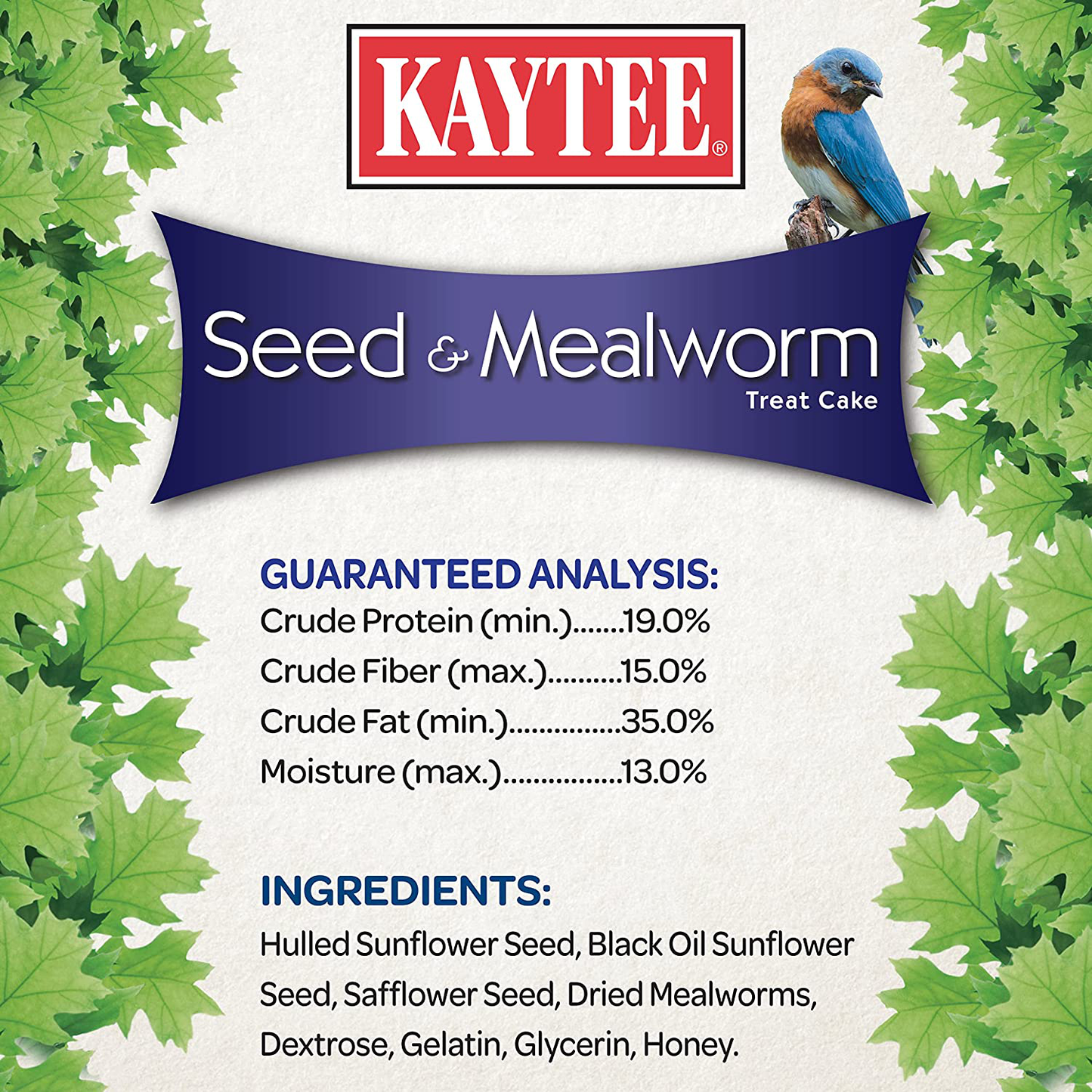 Kaytee 100528690 Seed & Mealworm Cake, 1.4 Pound (Pack of 1), None Animals & Pet Supplies > Pet Supplies > Bird Supplies > Bird Food Kaytee   