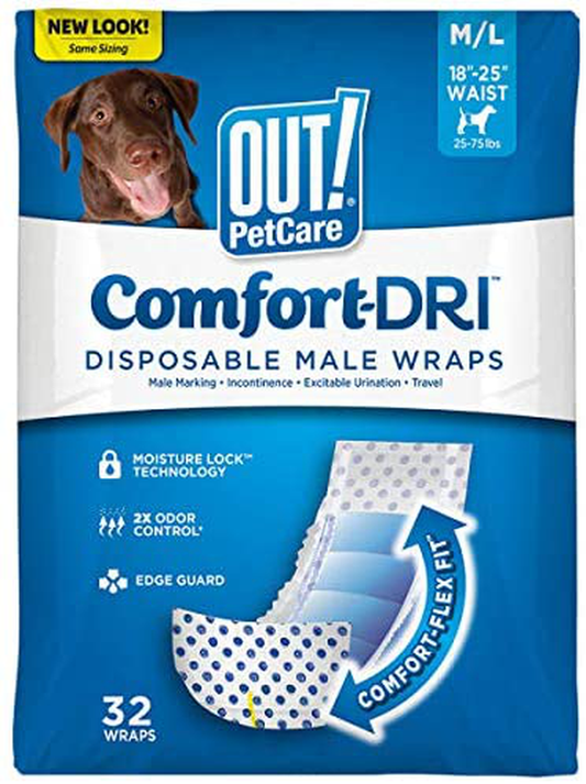 Out! Pet Care Disposable Male Dog Diapers
