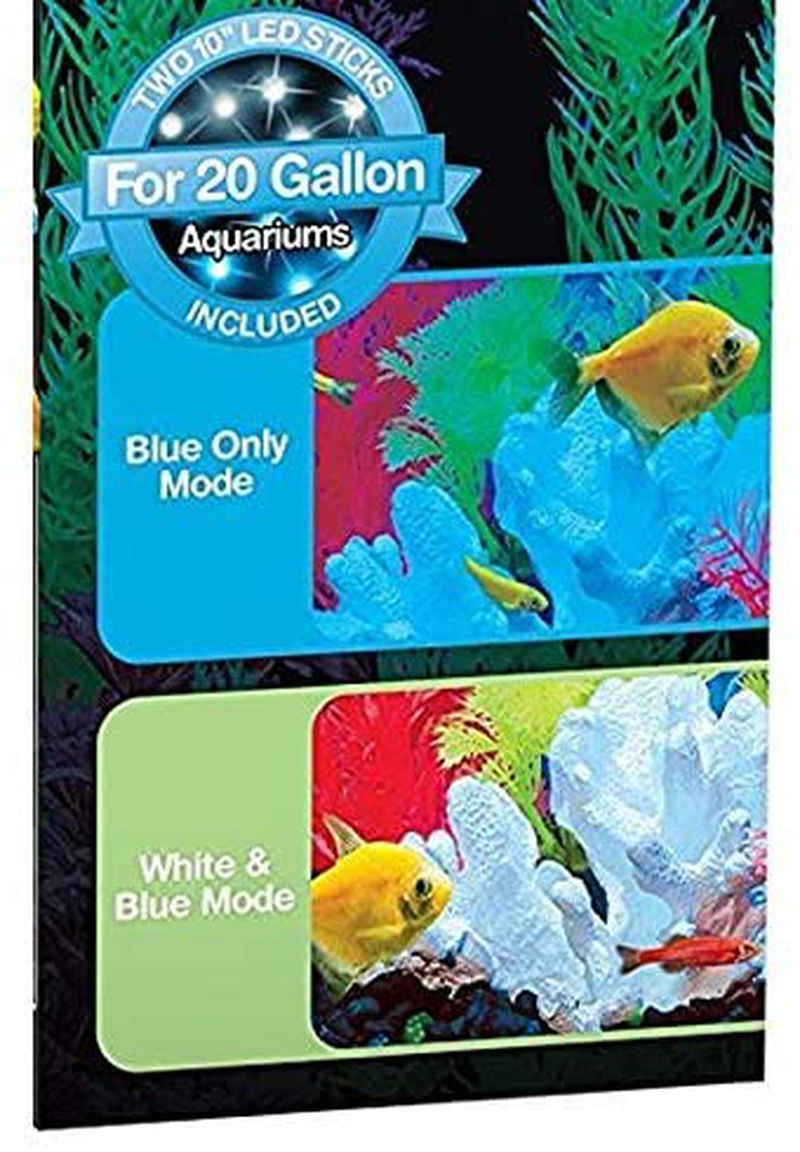 Glofish Blue & White LED Stick Light for Various Aquariums Animals & Pet Supplies > Pet Supplies > Fish Supplies > Aquarium Lighting GloFish   