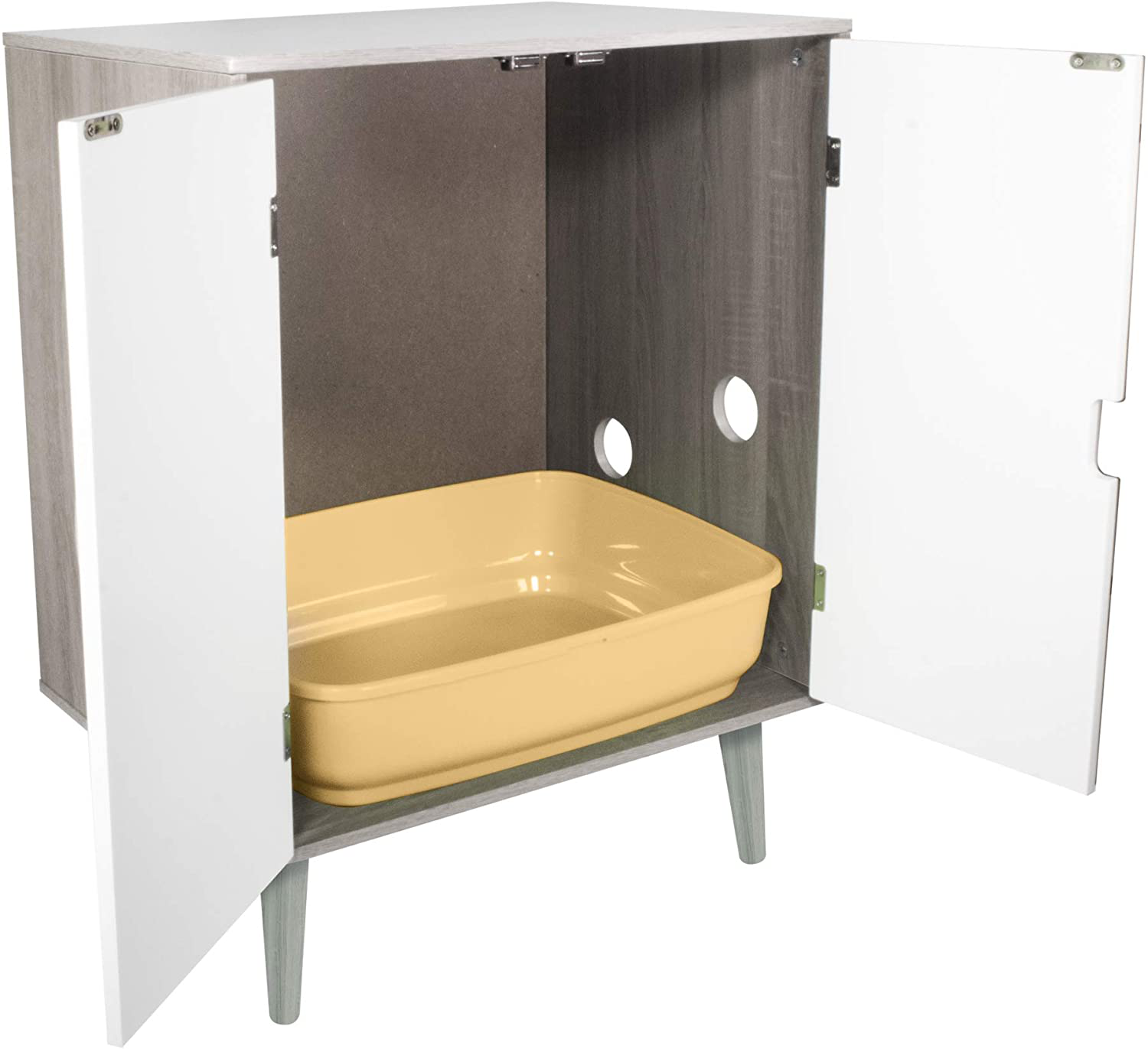 Penn-Plax Cat Walk Furniture: Contemporary Home Cat Litter Hide-Away Cabinet Animals & Pet Supplies > Pet Supplies > Cat Supplies > Cat Furniture Penn-Plax   