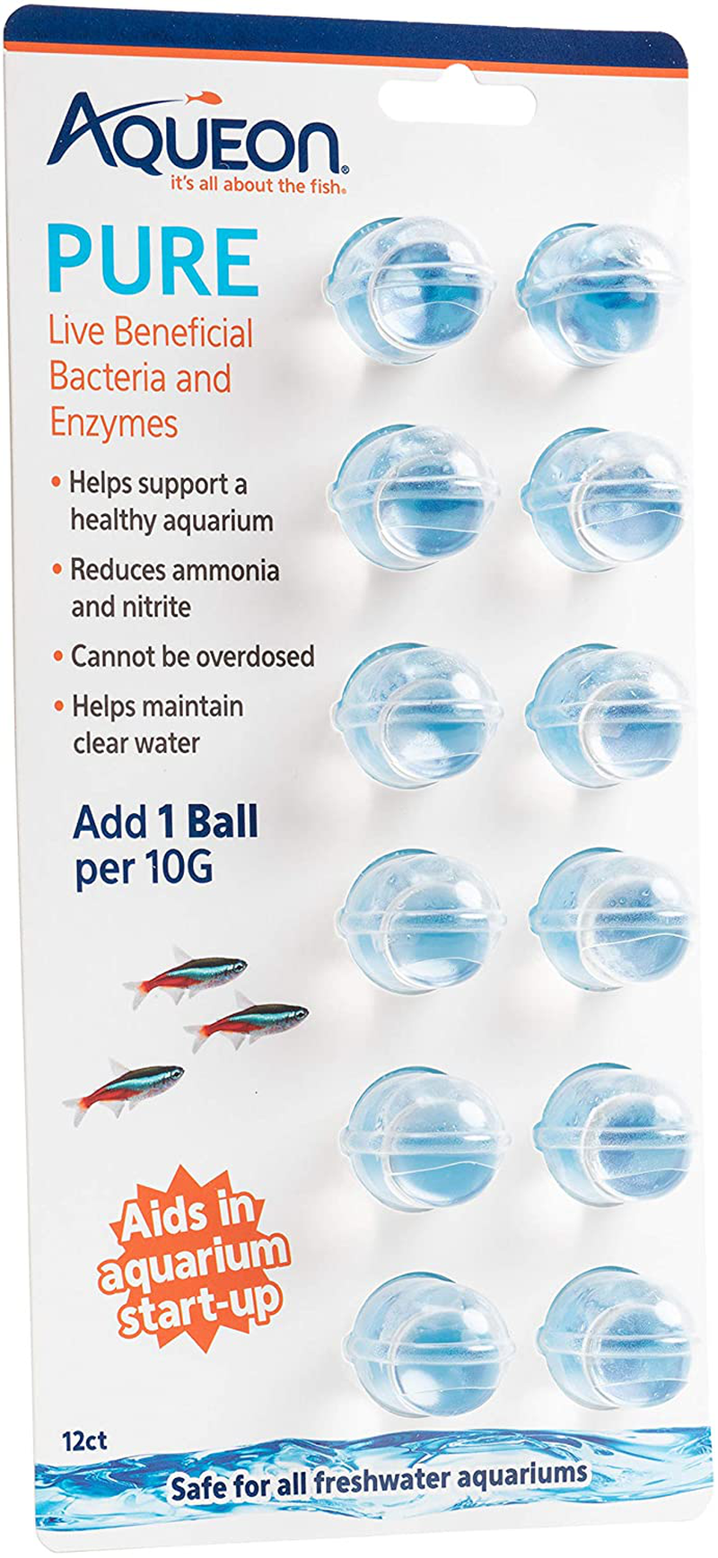 Aqueon Aqaurium Pure Live Bacteria and Enzymes Water Supplement Animals & Pet Supplies > Pet Supplies > Fish Supplies > Aquarium Filters Aqueon 12 Pack  